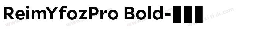 ReimYfozPro Bold字体转换